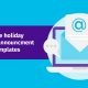 Awesome Holiday Closing Announcement Email Templates header