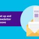 How to set up and send a newsletter using smoove header