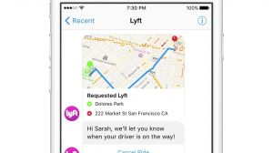 Facebook Messenger Lyft