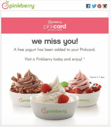 Pinkberry card